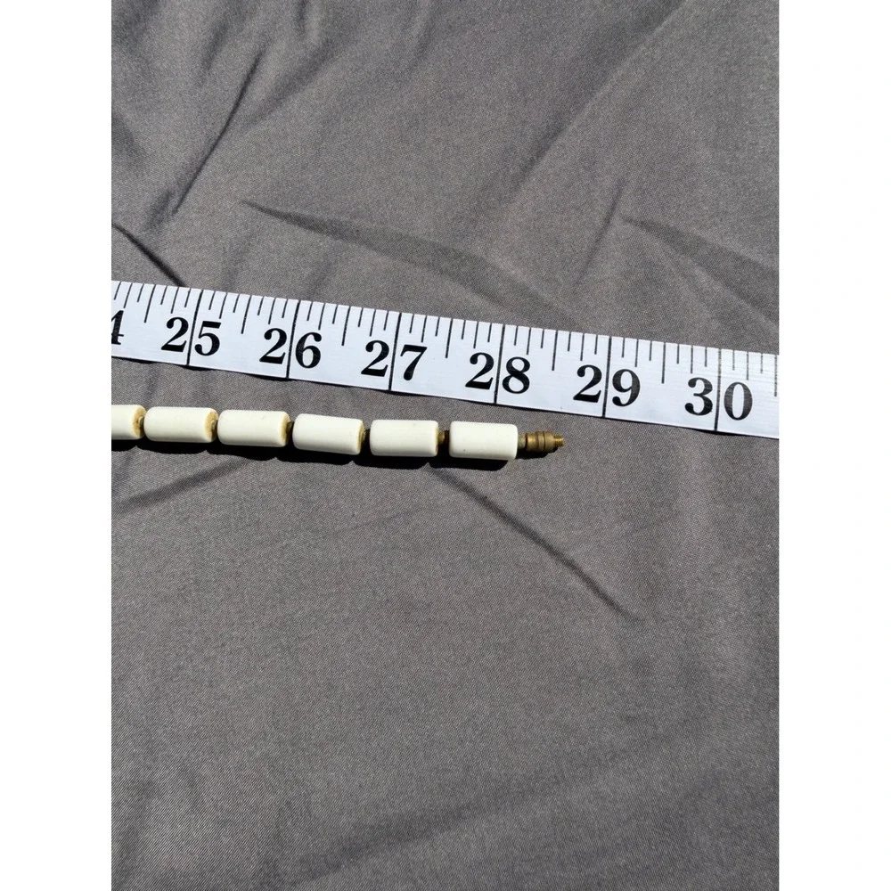 Vintage Bovine Bone Cylinder Bead Necklace 28